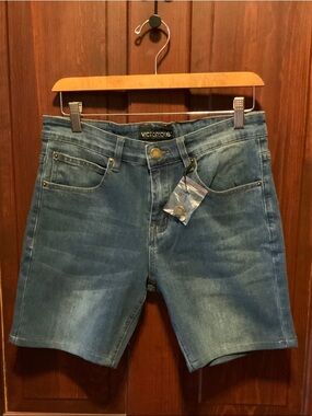 Victorious Men's Blue Denim Jean Shorts